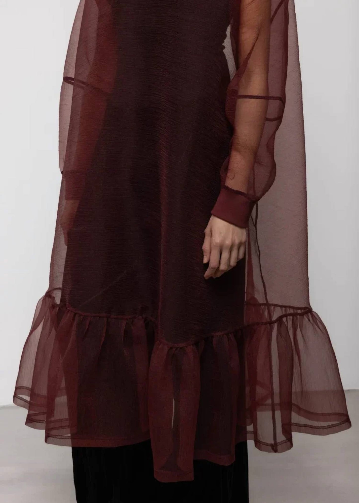 Women's Organza Sweatshirt Dress