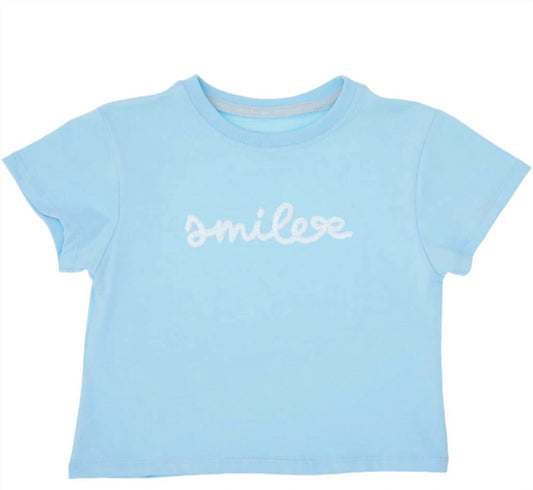 Sequin Smile Boxy Tee