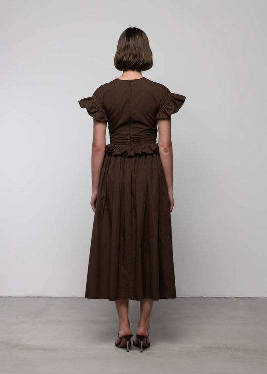 Tiered Cotton Bow Maxi Dress