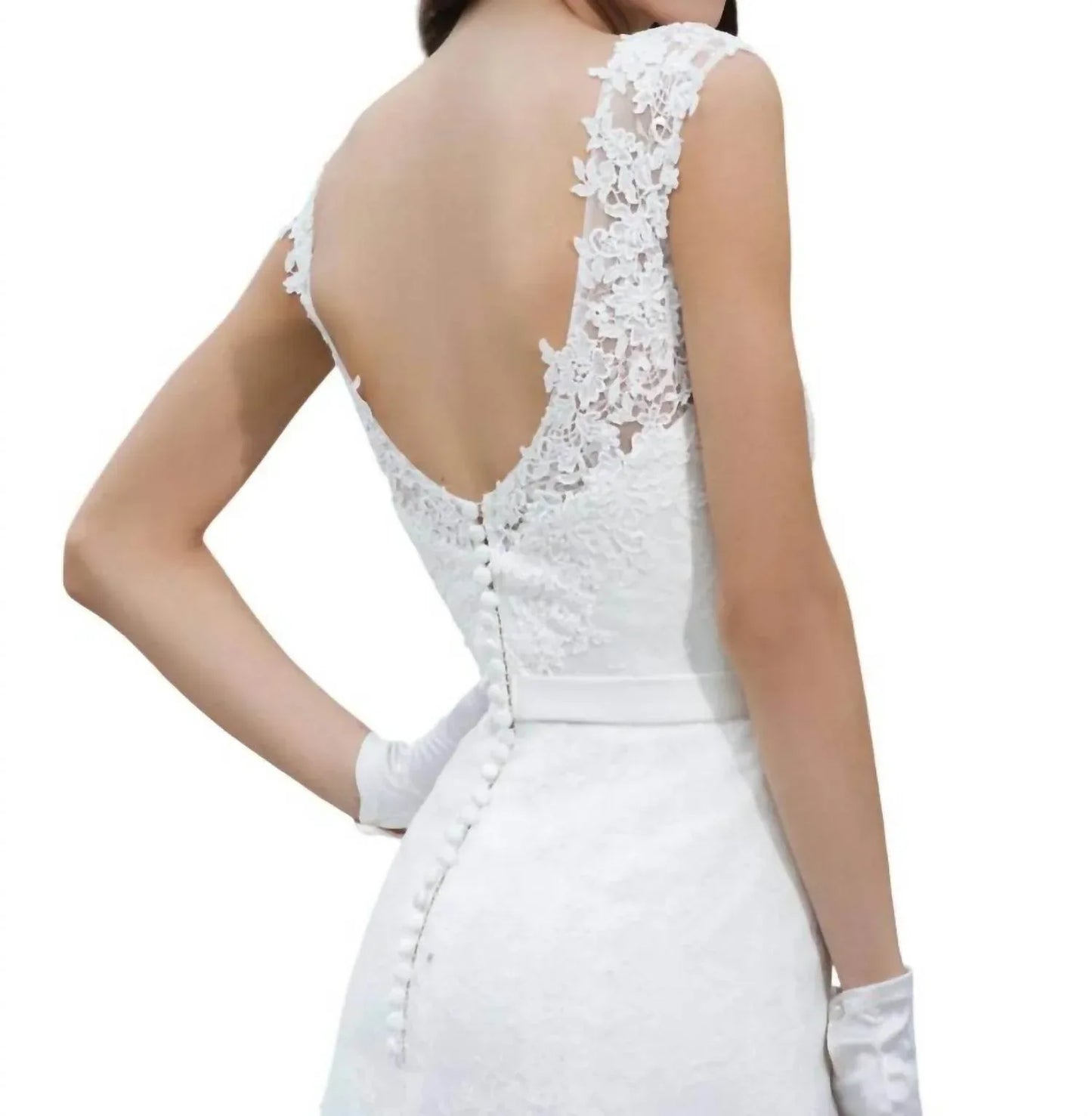 Justin Alexander - Venice Lace Fit And Flare Dress - Rack Hunt