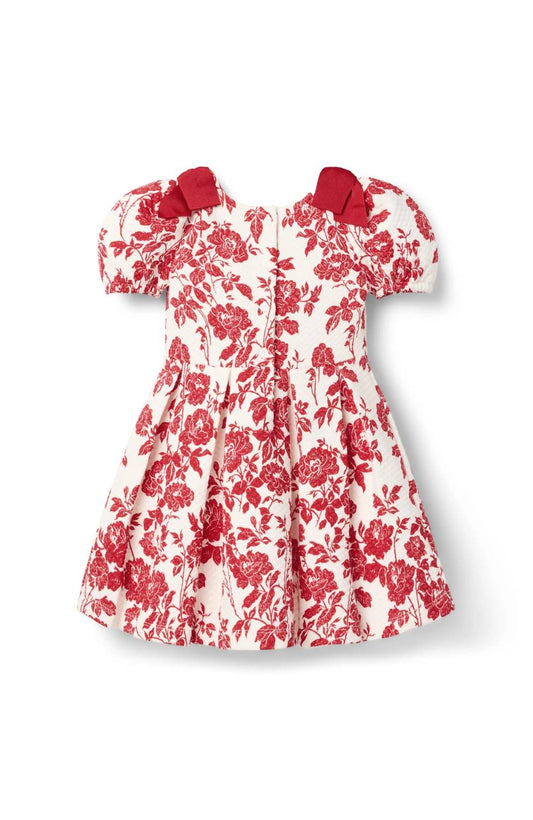 Girl's Floral Quilted Dress