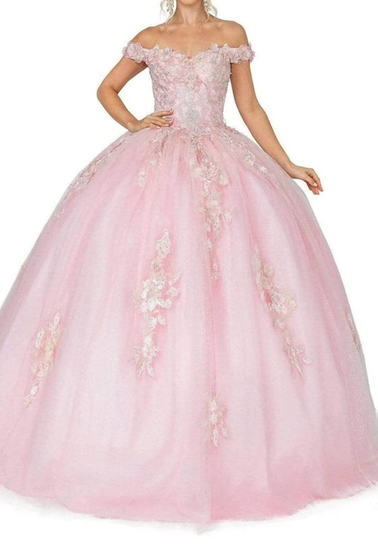 Sweetheart Floral Embroidered Ballgown