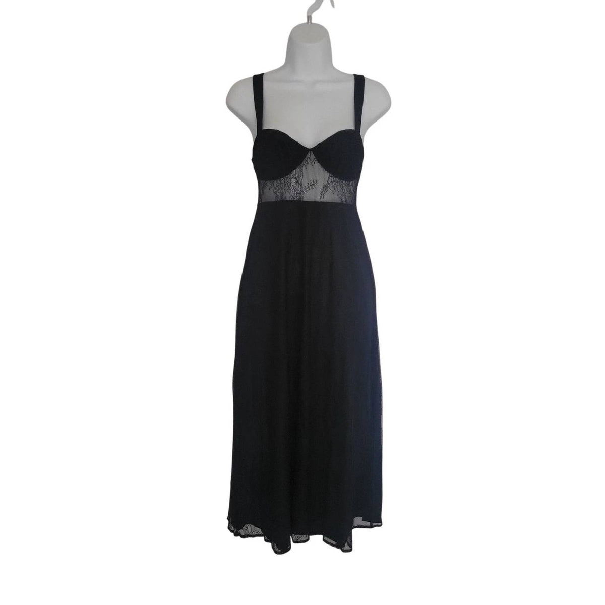 Lace Sheer Midi Dress