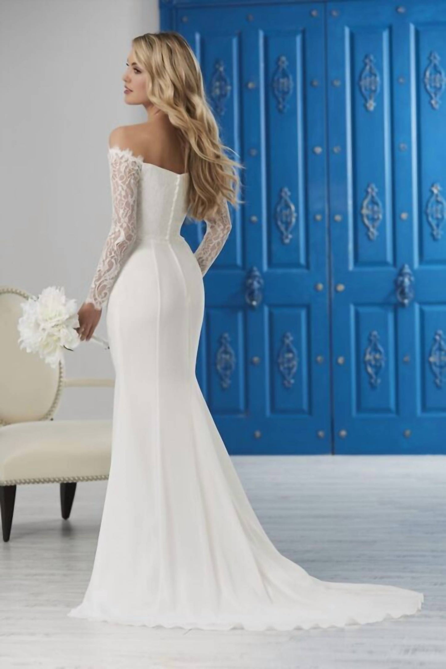 Off The Shoulder Wedding Gown