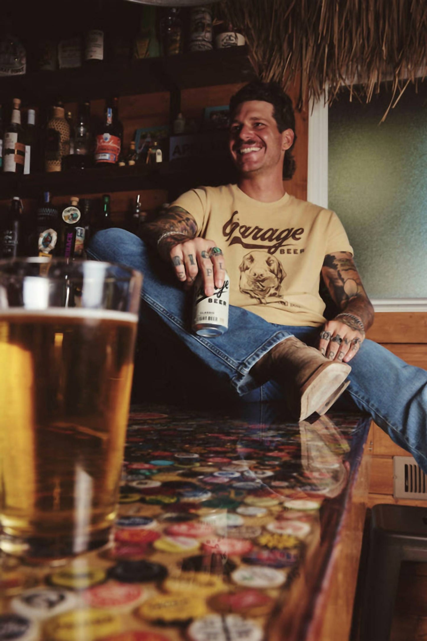 Men's Garage Beer Pigment T-shirt