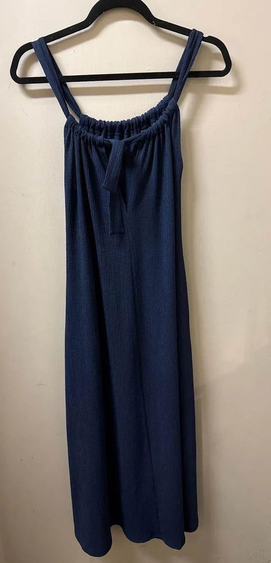 Astrologie - Women's Crinkle Tie Back Midi Dress - Rack Hunt