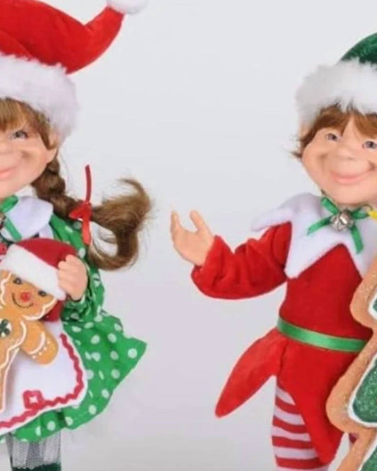 Polka Dot Gingerbread Elf Set