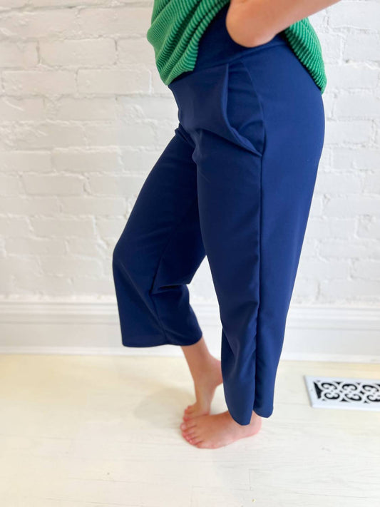 Lucy Wide Leg Stretchy Crop Pants