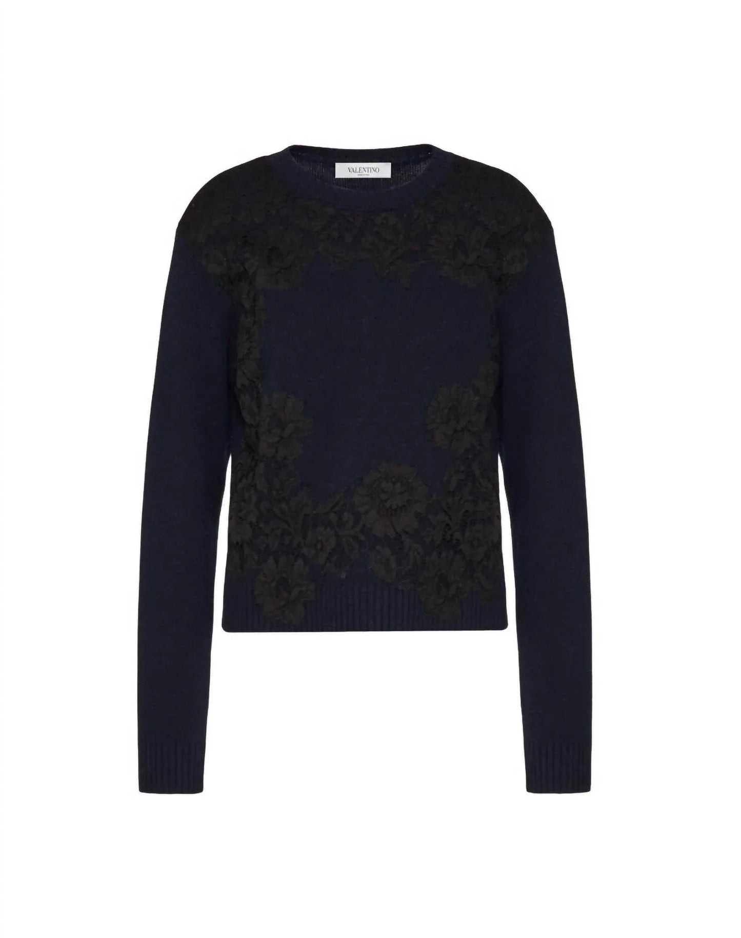 Valentino - Cashmere Wool And Heavy Lace Sweater - Rack Hunt