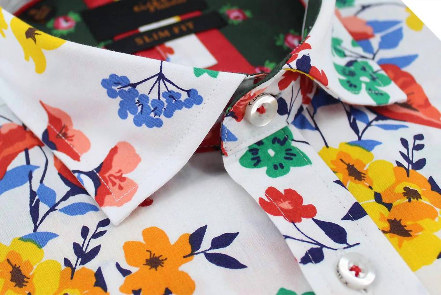 Swiss Spring Flower Short Sleeve Shirt