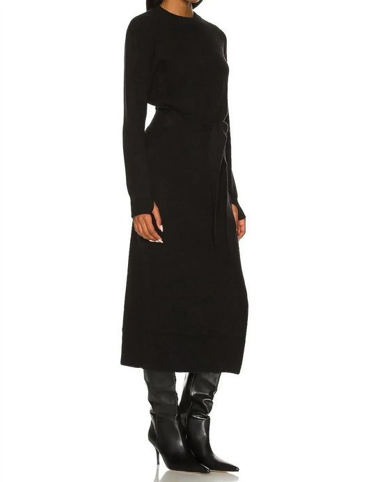 LPA - Long Sleeve Ribbed Midi Dress - Rack Hunt