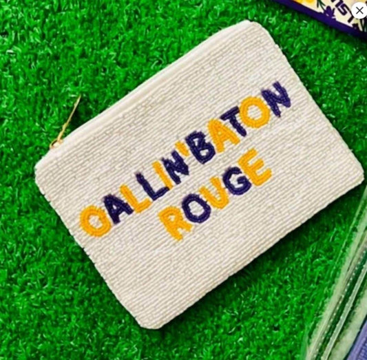 AmesLayne - CALLIN’ Baton Rouge LSU Tigers Harper Coin Purse - Rack Hunt -