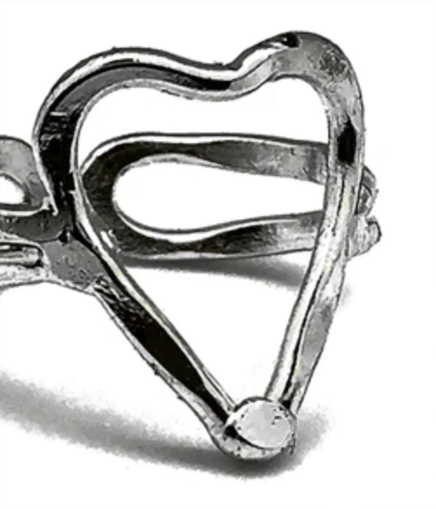 Anju - Women's Open Heart Adjustable Layering Ring - Rack Hunt