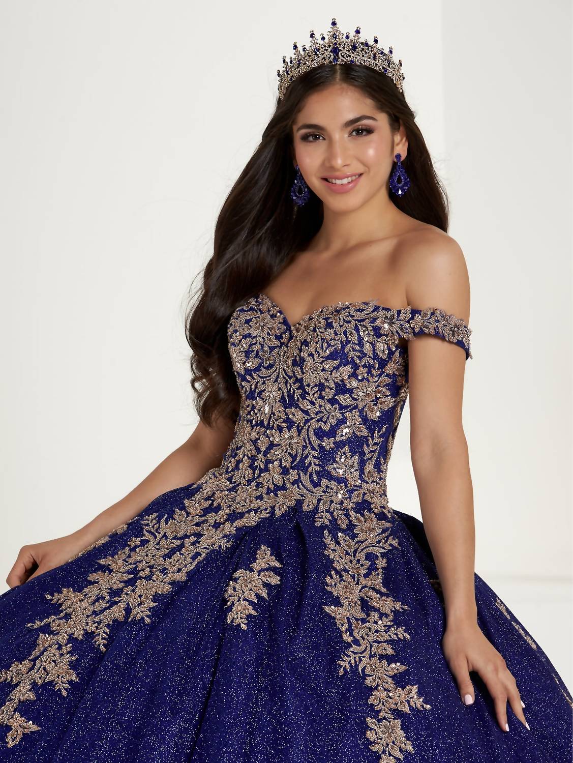 Pleated Skirt Off The Shoulder Quinceanera Dress