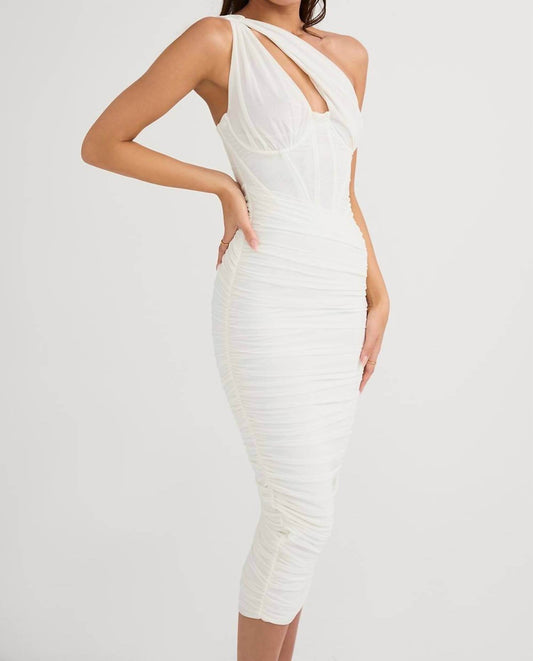 House of CB - Valentina Asymmetric Cutout Midi Dress - Rack Hunt