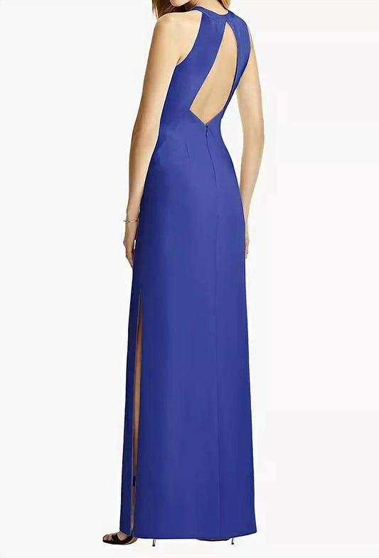 Crepe Long Formal Dress