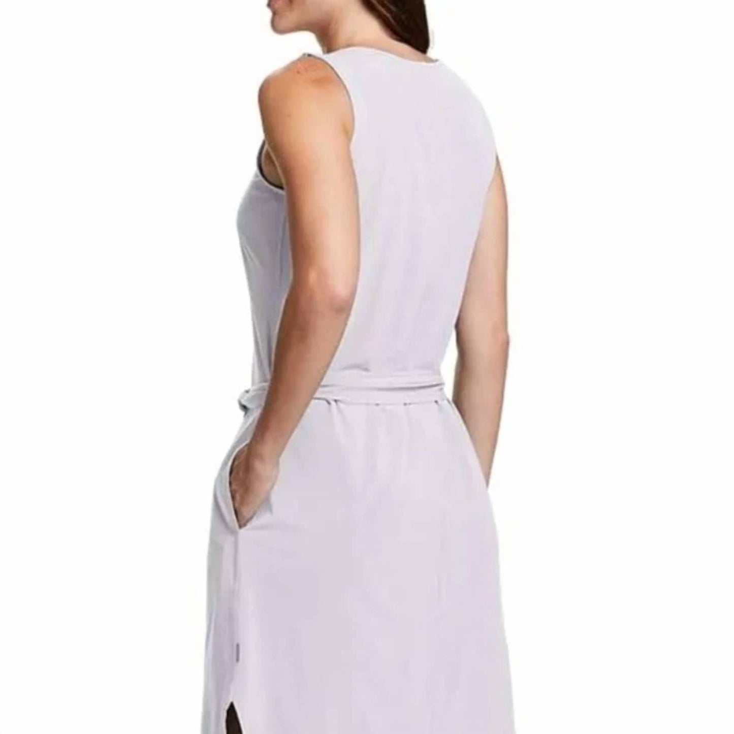 Escapelite Sleeveless Belted Midi Dress - Plus