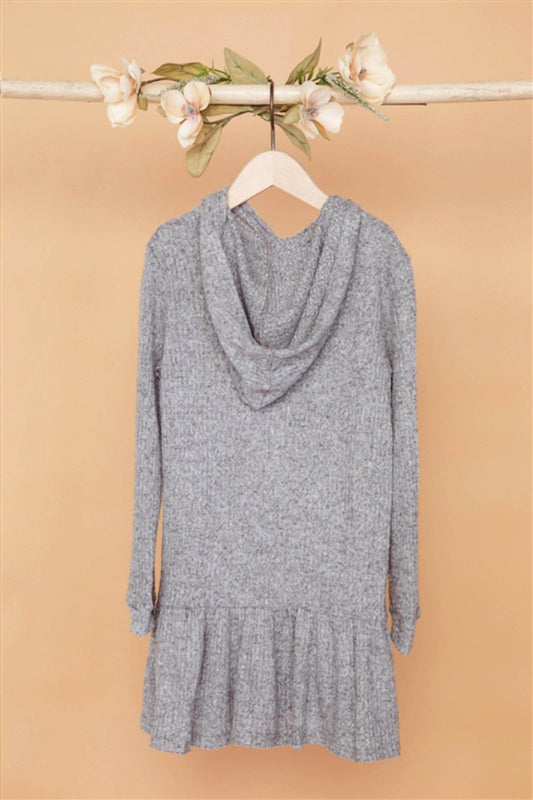 Soprano - Girls Ribbed Soft Knit Sweater Dress - Rack Hunt -