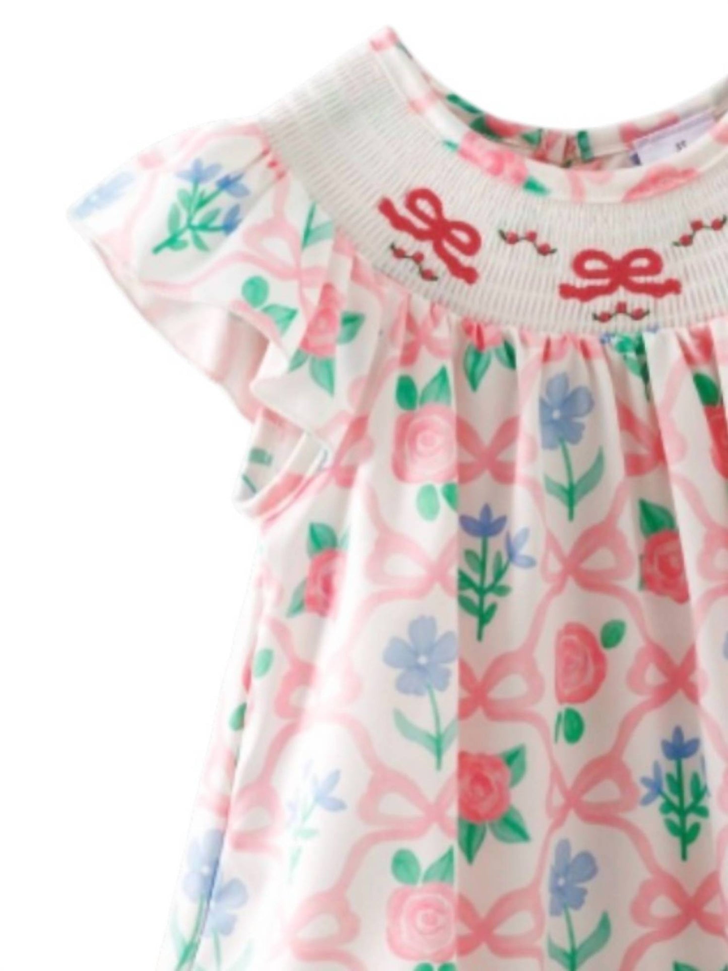 Little Girls Smocked Birthday Dress
