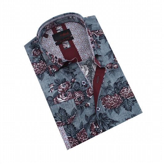 Oxblood Button Down Shirt