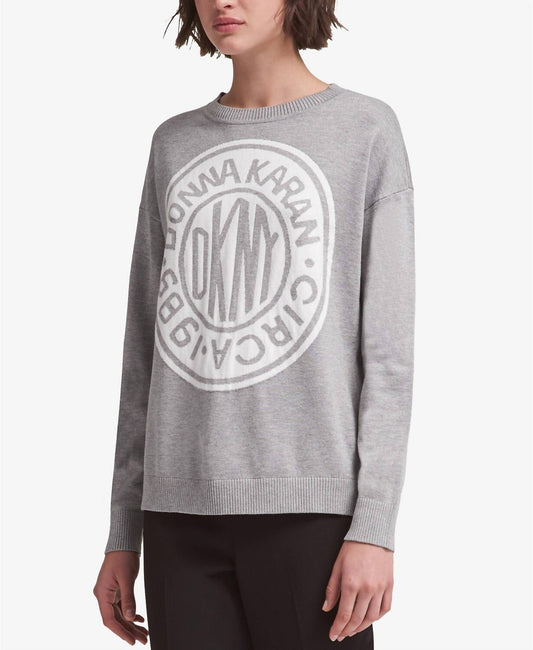 Crew-neck Pullover Logo Sweater
