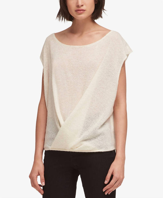 Drape Front Sweater