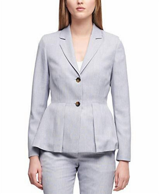 Peplum Two Button Blazer