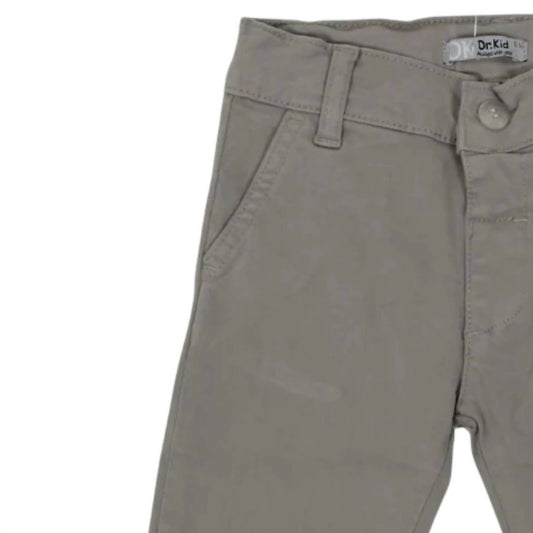 Boy's Pockets And Back Embroidery Pants