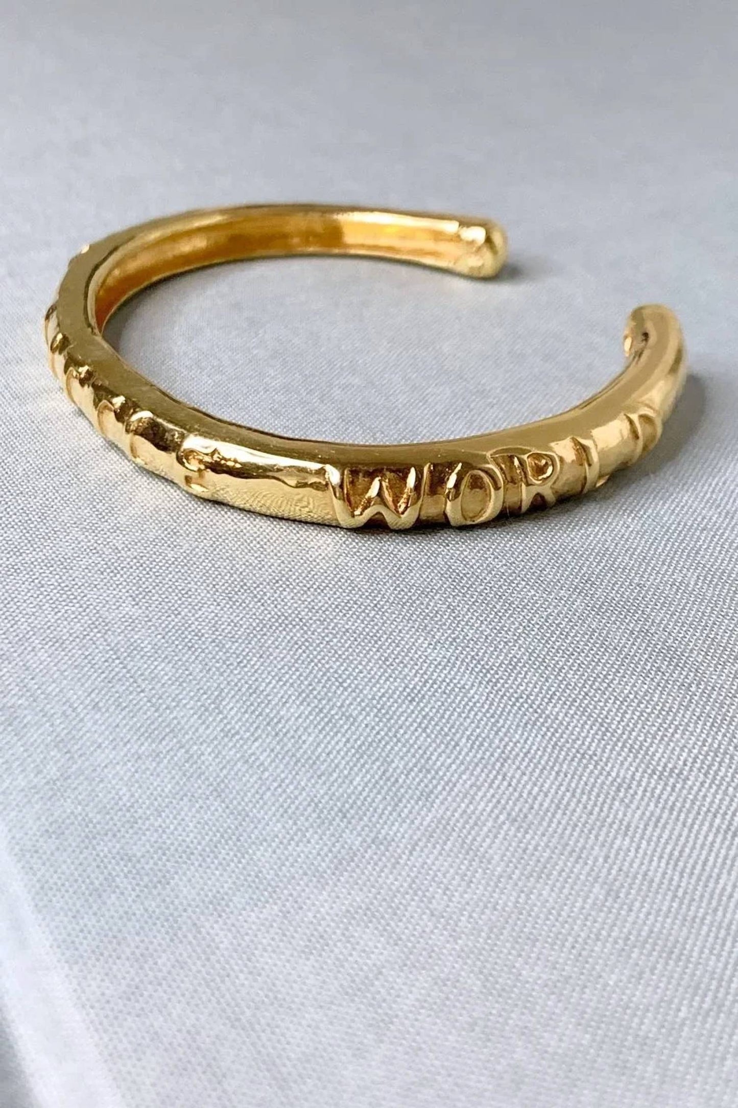 Women's Molw Script Cuff Bracelet