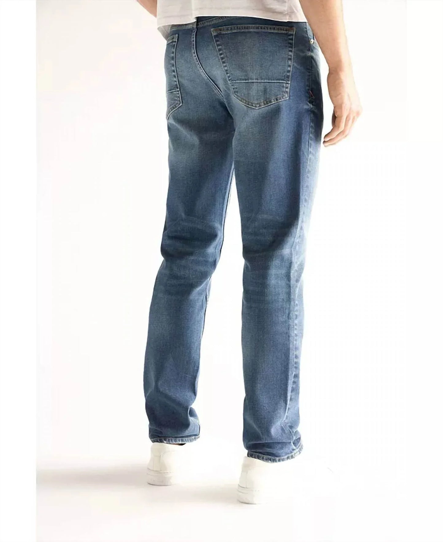 DEVIL-DOG - Slim Straight Stretch Denim Jeans - Rack Hunt