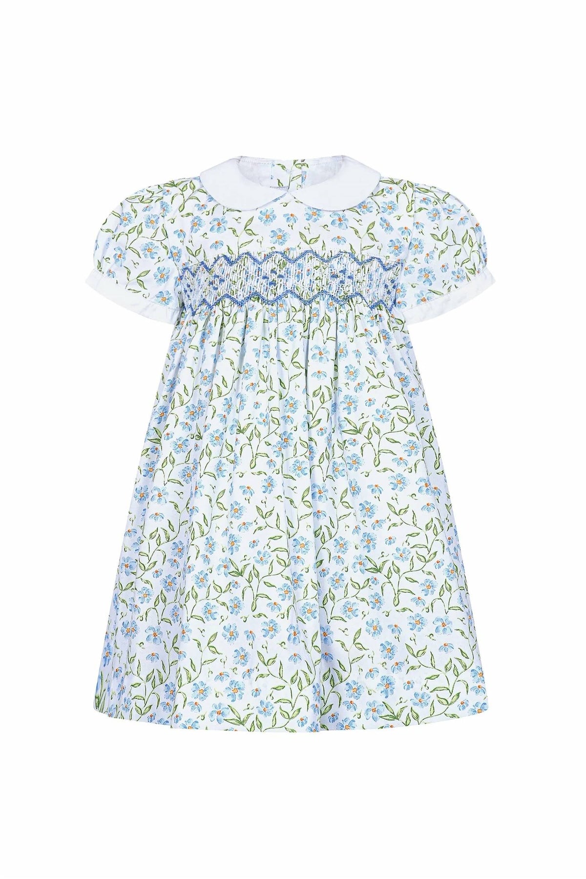 Girl's Vines Woven Smocked Dress