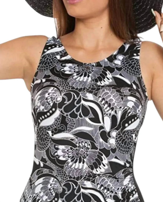 Topanga by T.H.E. - Dominica Printed Drape One Piece Swimsuit - Rack Hunt