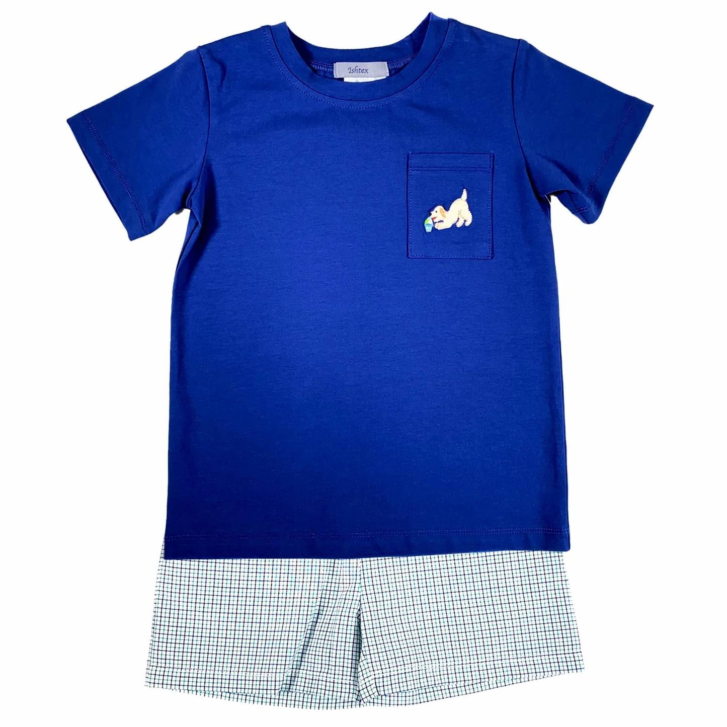 Boys Embroidered Top and Short Set