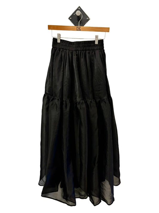 Silk Tiered Skirt