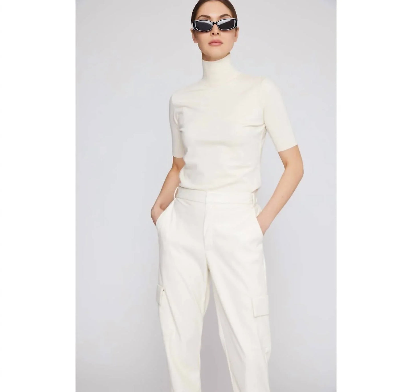 Amanda Maria - 3/4 Modal Turtleneck Top - Rack Hunt