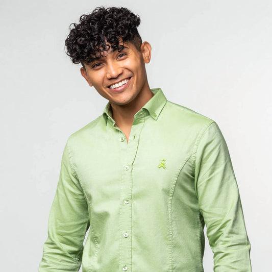 Men's Oxford Frog Button Down Shirt