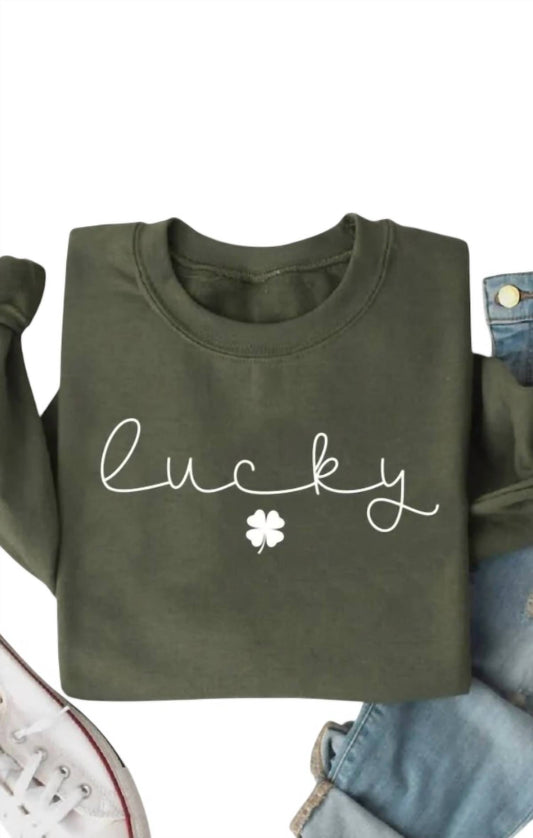 Women's St Patrick Day 4 Leaf Cover Sweatshirt