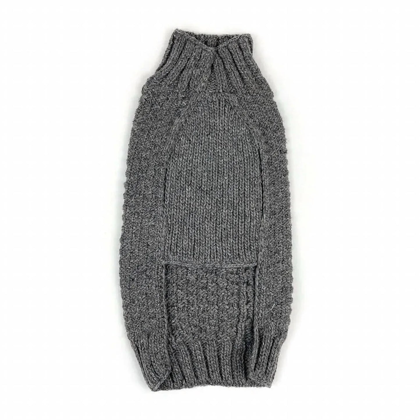 Chilly Dogs - Cable Knit Dog Sweater - side view - Rack Hunt