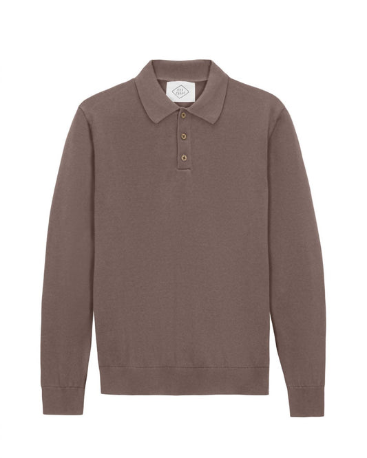 Feather Long Sleeve Polo