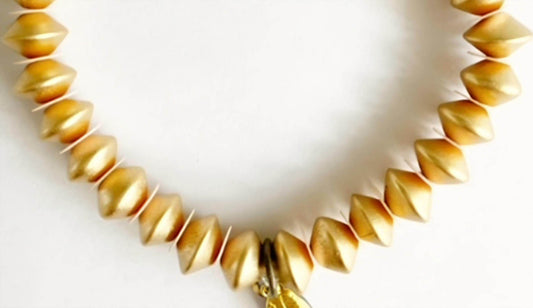 OMI - Women's La Vie En Rose Gold Cone Vinyl Spacers Bracelet - Rack Hunt -