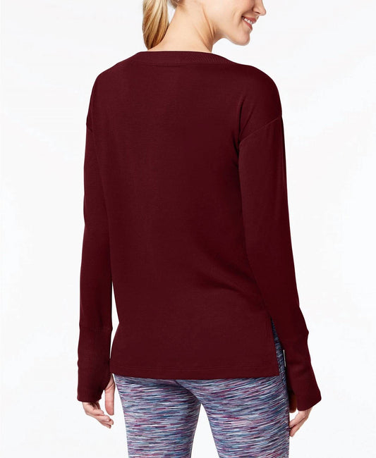 Boat-Neck Long-Sleeve Top
