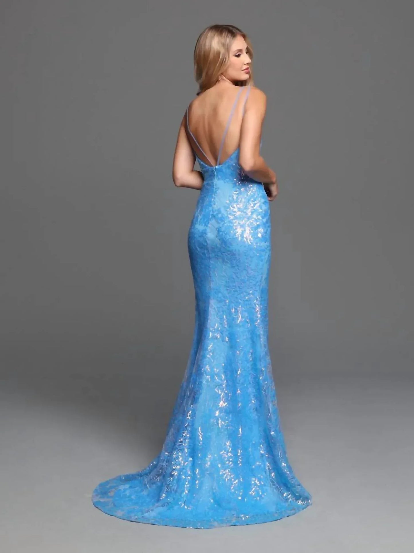 Sparkle Bridal Couture - Patterned Sequin Fit & Flare Prom Dress - Rack Hunt