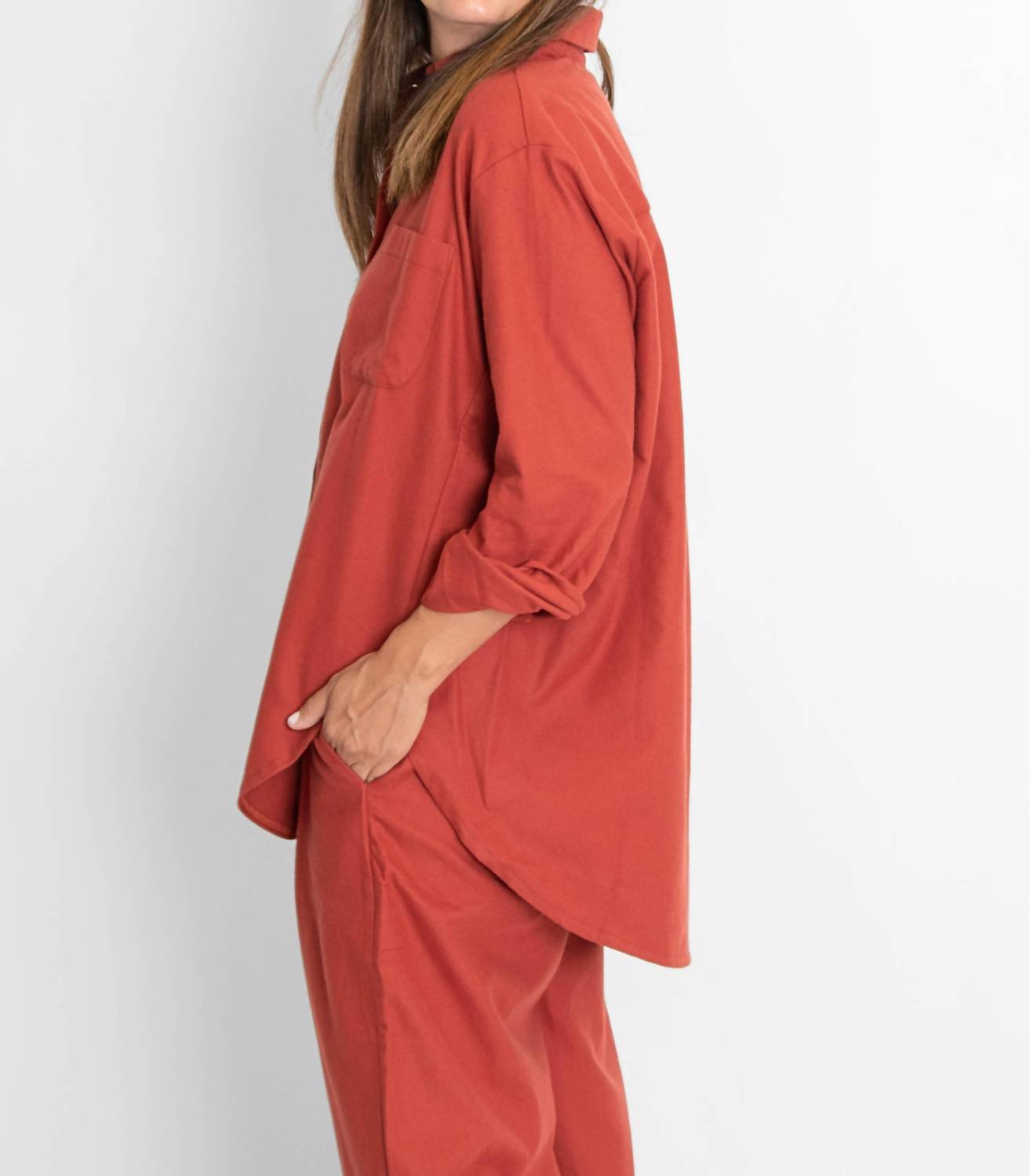 Wide Button-down Shirt
