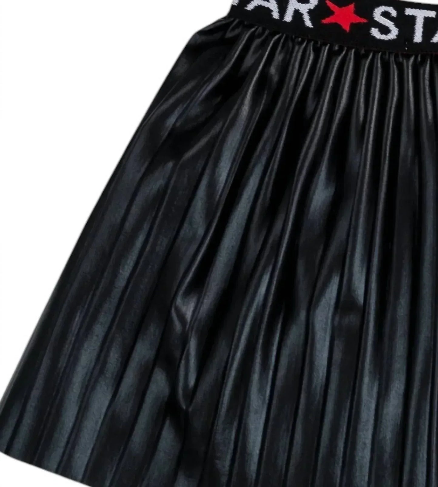 EMC - Girl's Pleated Faux Leather Skirt - Rack Hunt