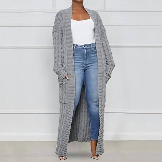 My Long Knitted Sweater Cardigan