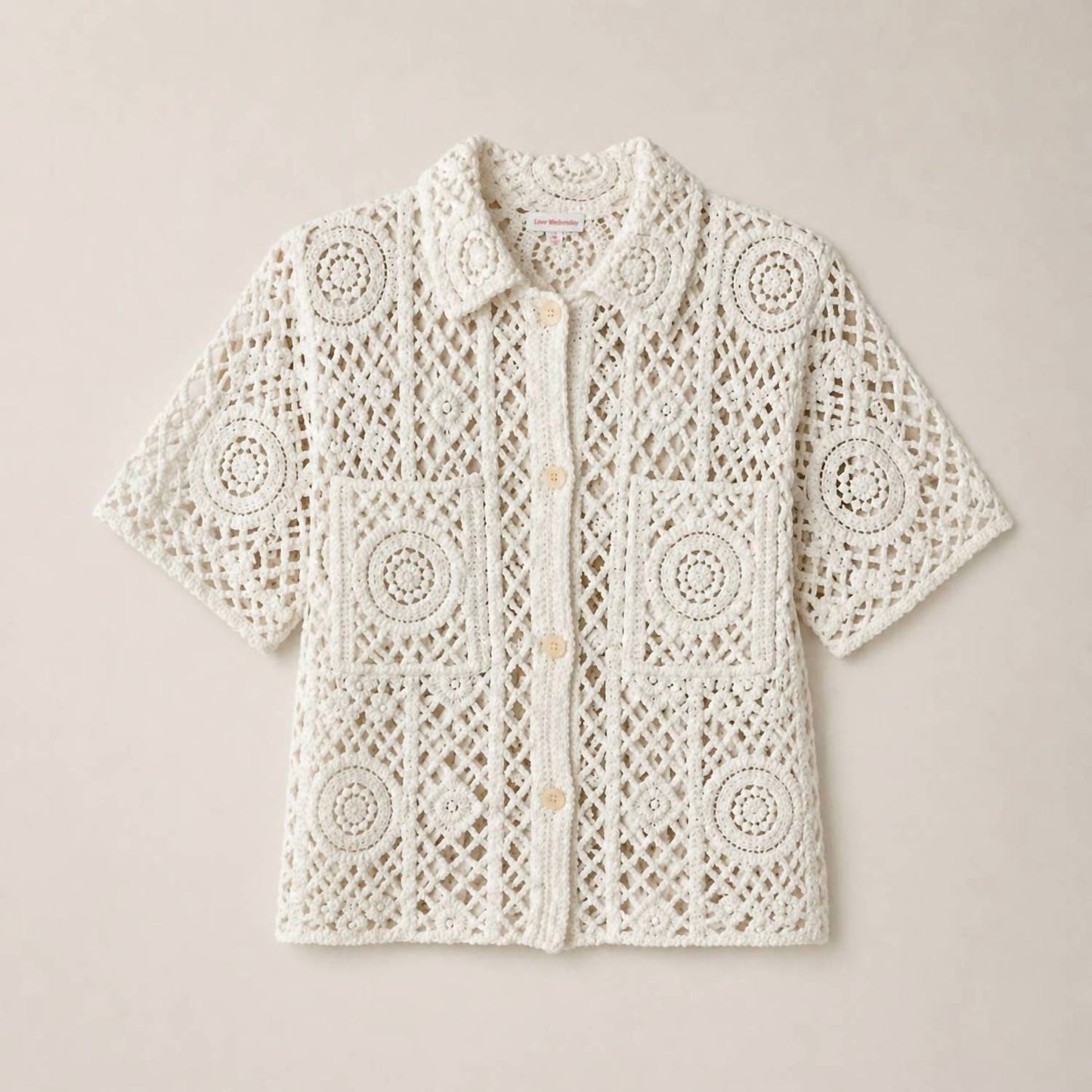 Isla Crochet Shirt Top