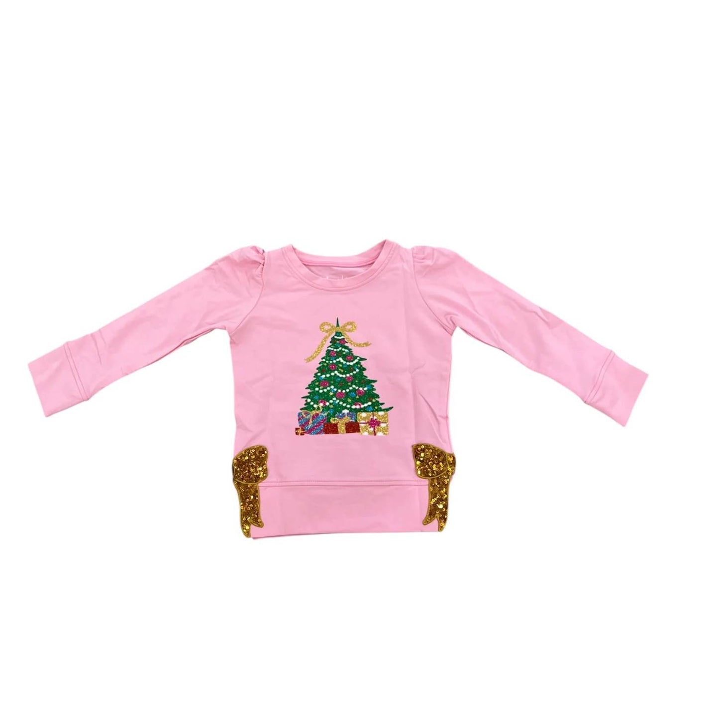 Girl's Glitter Tree Sweatshirt
