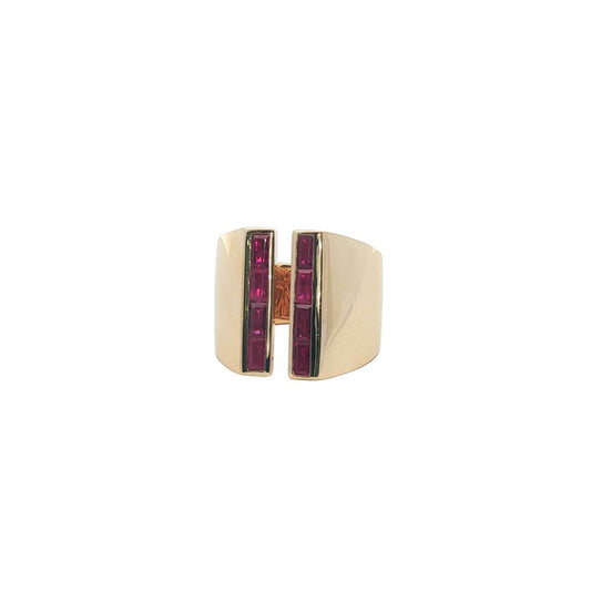 Trio - Women's Baguette Ruby Ring - Rack Hunt -