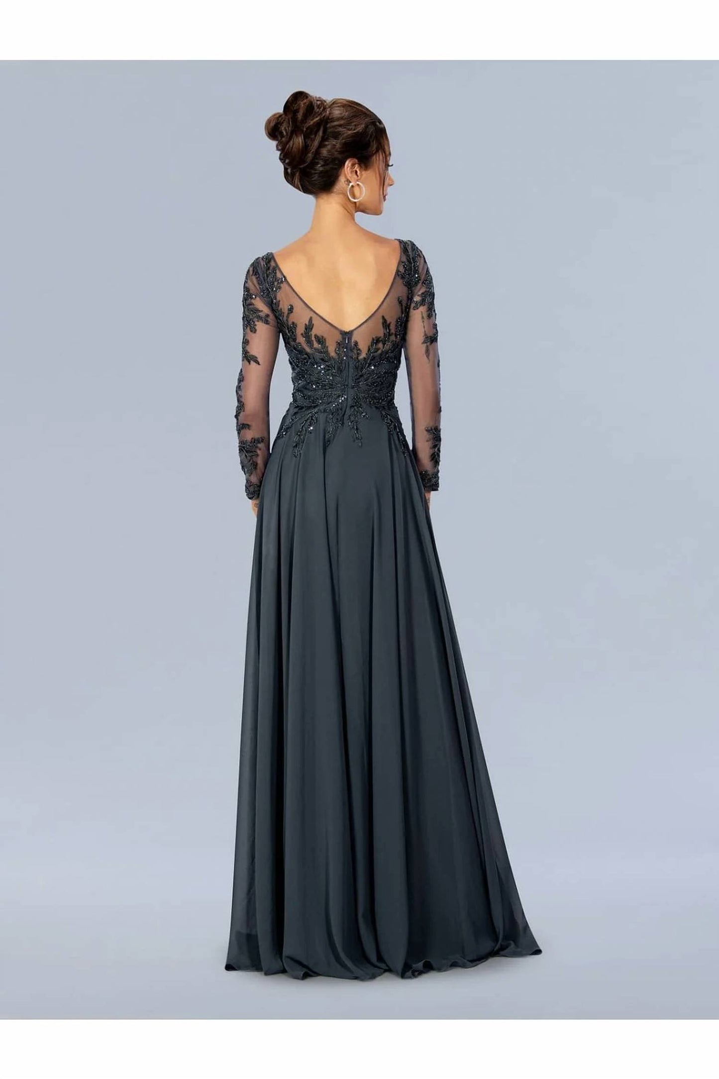 Formal Long Sleeve Mother Of The Bride Dress