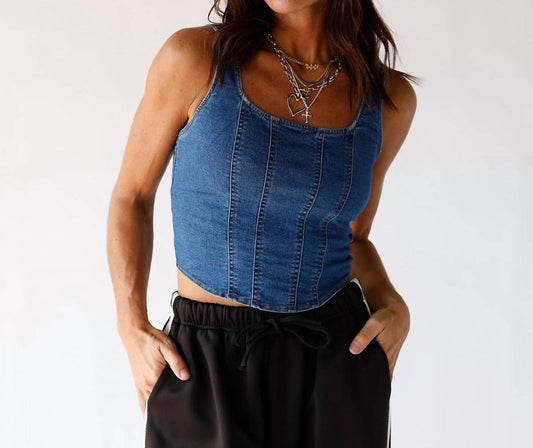 COUNTRY CRUSH DENIM TOP